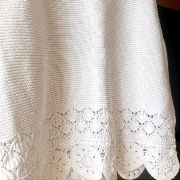 Abercrombie kids white crochet knit tank top 13/14 - Picture 2 of 7